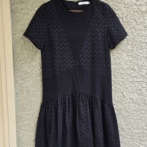 b+ab Black Lace Eyelet Dress